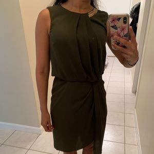 ASOS Petite 00P Khaki Dress NWT